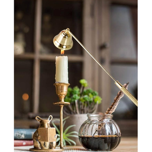 Abatidor de vela de Metal de latón hecho a mano, Vela decorativa moderna de oro, forma de mango de insecto, uso de abatidor en todo el precio de venta - Product Image 6
