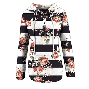 Nouvelle Arrivée Sweat-shirts à Capuche Décontractés pour Femme, Personnalisés, Imprimés en Sérigraphie, Séchage Rapide, Respirants et Écologiques - Product Image 5