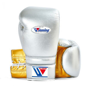 Guantes de Boxeo Personalizados al por Mayor con Logotipo Impreso, con Cordones, 100% Cuero Original, Guantes de Boxeo de Competición Personalizados - Product Image 1