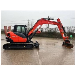Excavatrice sur chenilles Kubota KX080-4 d'occasion avec moteur diesel pour travaux de construction, de terrassement, de creusement de fossés et de travaux routiers - Product Image 4