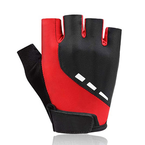 Breathable cycling gloves with quick dry fabric and <b>cushioned</b> palms improve riding comfort for both short and long distances - Product Image 3