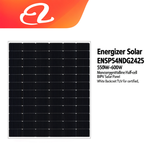 แผงโซลาร์เซลล์ Energizer Solar ENSP54NDG2425 550W-600W โมโนคริสตัลไลน์แบบฮาล์ฟเซลล์ BIPV แผงหลังสีขาว ได้รับการรับรองมาตรฐาน TUV - Product Image 2