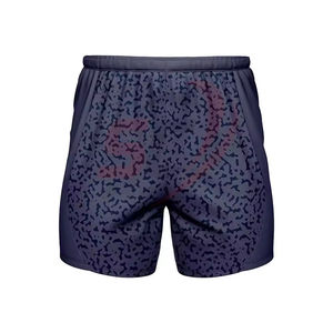 กางเกงขาสั้นตาข่ายสำหรับผู้ชายชุดบาสเก็ตบอลตาข่ายระบายอากาศมีกระเป๋ามีซิปพิมพ์ลาย - Product Image 4