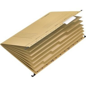 Falken UniReg DIN <b>A4</b> 230g/m Staff <b>Folder</b> with Kraft Cardboard Imprint Natural Brown File <b>Folder</b> - Product Image 1