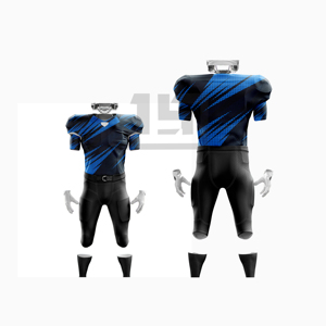Ensemble de maillot et pantalon de football américain personnalisé, sublimé, respirant, tissu à séchage rapide, manches courtes, pour entraînements et matchs d'équipe - Product Image 5
