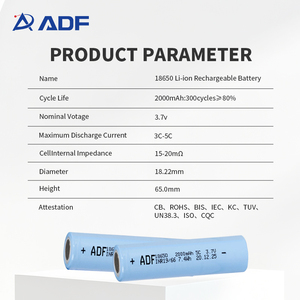 3.7V 1300mAh 1500mAh 1800mAh 2000mAh 2500mAh 2600mAh 18650 <span class=keywords><strong>lithium</strong></span> có thể sạc lại <span class=keywords><strong>ion</strong></span> pin di động - Product Image 3