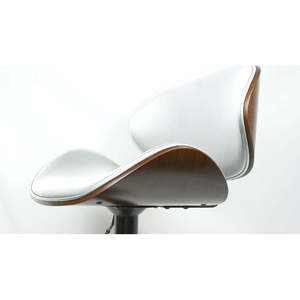 Danish Contemporary Lift <b>Chair</b> Wing Style <b>Ergonomic</b> <b>Desk</b> <b>Chair</b> Adjustable Height Black White Options PP for <b>Home</b> <b>Office</b> Use - Product Image 4