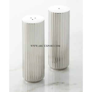 Sel et Poivre de Cuisine Décoration de Table Maison Salle à Manger Épices Sel et Poivre Ensemble Aluminium Argent Vaisselle Sel Poivre Ensemble - Product Image 2