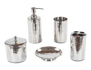 Hammered Design Stainless Steel Bathroom <b>Set</b> for Hotel and Home Decoration Luxury Stylish Best Quality Bathroom <b>Set</b> for Top Sale - Product Image 4