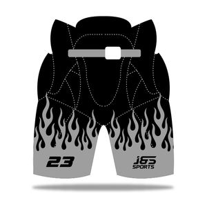 Shorts/Pantalons de hockey sur glace unisexes personnalisés de qualité supérieure en gros, nouveaux, surpiqués, 100% respirants, durables, écologiques, 280g - Product Image 1