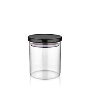 Il vaso di vetro borosilicato Mia CAM0163 Set di 4 680 Cc nero