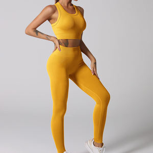 Vente chaude Meilleure qualité Vêtements de sport Ensembles d'entraînement pour femmes Respirant Meilleur produit Vêtements de sport Ensembles de yoga pour femmes - Product Image 3