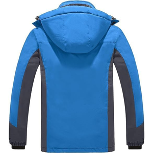Chaqueta de invierno para exteriores personalizada para hombre para senderismo impermeable con cuello levantado rompevientos estilo informal fabricado por fabricante personalizado - Product Image 2