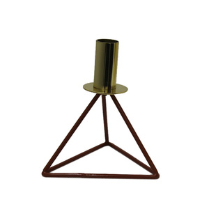 Set of 3 <b>Black</b>/Grey Metal Taper Candle Holders Tabletop Decor Fancy Design for Home Wedding Christmas Party - Product Image 3