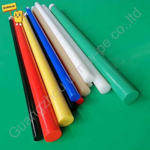 Cheap Price Nylon Plastic Rod Yellow Engineering Use High Wear Resistant Custom Cutting Plastic Sticks