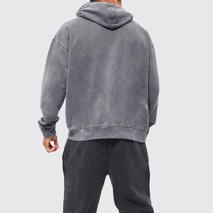 Sweat à capuche en polaire surdimensionné pour homme, brodé et délavé, impression personnalisée, créez votre propre logo, fabrication directe en usine au Pakistan - Product Image 5