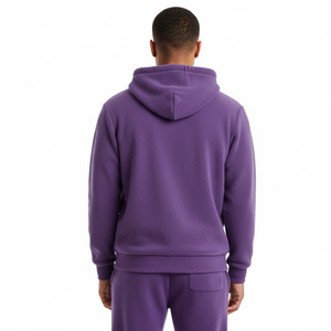 Logo personnalisé hommes fermeture éclair survêtement vêtements de sport entraînement de gymnastique ensemble décontracté Streetwear veste de survêtement et pantalon tenue - Product Image 2