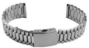 Metal Strap GD044 High Quality Solid Stainless Steel 12-20mm Adjustable Water Resistant Unisex Luxury Fashion Silver Custom Logo - Product Image 2