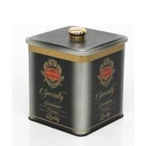 1.8L Perilla Mango Especialidad Gris 120x120x137mm Caja de Metal Cuadrada - Product Image 1