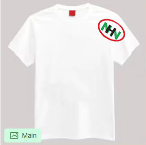 เสื้อยืดถักผ้าฝ้าย100% สำหรับผู้ชายเสื้อยืดถักสีพื้นไซส์ใหญ่พิเศษแบบลำลองมีสไตล์ - Product Image 2