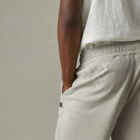 Pantalons de survêtement décontractés d'été pour hommes, coupe ajustée, pantalons de jogging à revers, faible MOQ pour les pantalons de survêtement