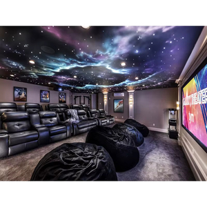 หลอดไฟเบอร์ออปติกไฟดาวติดเพดานแผงไฟดาว LED RGBW พร้อมรีโมทคอนโทรลสำหรับโฮมเธียเตอร์ - Product Image 1