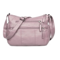 Sac messager moderne pour femme en cuir, style bohème, avec chaîne d'épaule, rivets, fermeture éclair et col de luxe