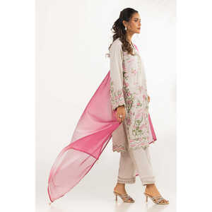 Traje Bordado Swiss Lawn Slub de 3 Piezas, Colección de Verano IPSTD-44854 - Product Image 2