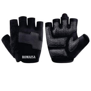 Half Finger <b>Fitness</b> <b>Gloves</b> For Bodybuilding Wrist Guard With Anti-Slip Feature Weight Lifting Gym Support - Product Image 3