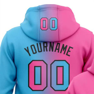 Nueva Sudadera Deportiva con Diseño Moderno, Sudadera Deportiva Personalizada con Estampado de Sublimación en Azul y Rosa, Ropa Deportiva Personalizada para Hombre - Product Image 5
