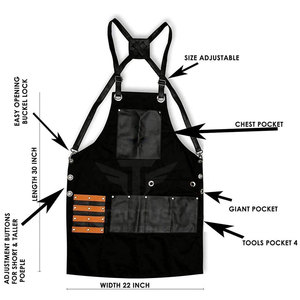 Modern Style Smooth Touch Barber <b>Aprons</b> Soft Fabric Salon Cutting Accessory Breathable Wear Barber <b>Aprons</b> - Product Image 4