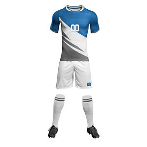 ชุดกีฬาสีทึบระบายอากาศได้ดี100% ชุดกีฬาทำจากวัสดุที่ดีที่สุดชุดนักฟุตบอลออกแบบได้เอง - Product Image 3