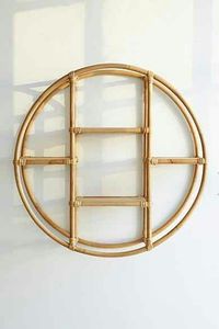 Meilleure vente Étagères murales rondes en rotin de style basique fabriquées au Vietnam Conception décorative intérieure en rotin en bois KT02 - Product Image 5