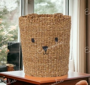 Large Animal Shaped Storage <b>Basket</b> for Kids Exclusive Design Rattan Laundry Hamper for <b>Nursery</b> Room Decor for Babies - Product Image 1