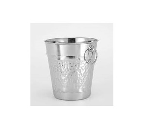 Seau à glace en acier inoxydable poli de 2,8 L et glaçons en acier inoxydable - Product Image 5