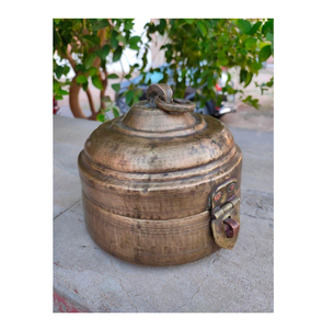 กล่องชาปาติทำด้วยมือทำจากทองเหลืองรูปทรงกลม - Product Image 6