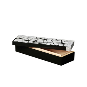 Caja decorativa de cáscara de huevo de laca minimalista, decoración moderna hecha a mano para dormitorio o sala de estar, colección de caja de laca - Product Image 2