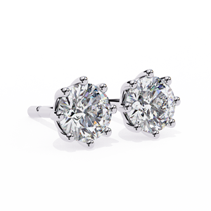 Lab Grown Diamond CVD <b>Stud</b> <b>Earrings</b> 14K Gold Simple Elegant Party Wear Fine Gold Jewellery - Product Image 4