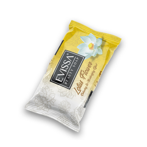 125g Lotus Flower Flowpack Beauty Soap Bar Natural Chemicals Free Moisturizing Floral Scented Soap Bulk Export Packing EVISSA - Product Image 2