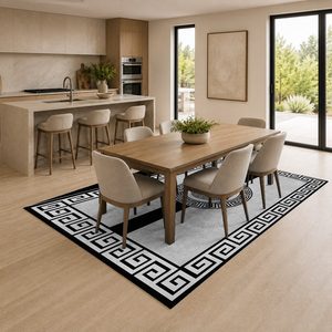 <b>RUGS</b> DEPOT LXDP-0608 Wholesale Grey <b>Silver</b> Traditional Anatolian Digital Printed Machine Washable Chenille Area <b>Rug</b> Non Slip - Product Image 4