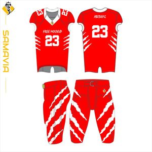Conjunto de uniformes de fútbol americano con tela que absorbe la humedad y costuras reforzadas - Product Image 5