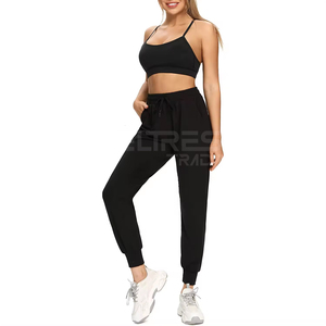 2025 Latest Fashion Ladies <b>Joggers</b> Premium Quality Comfortable Fleece Full Length Spandex/Nylon Quick Dry Drawstring Closure Low - Product Image 3