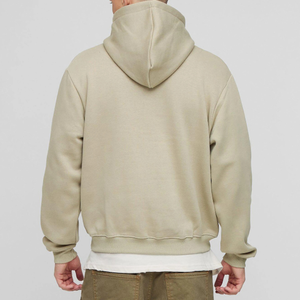 Jersey con capucha de algodón 100% Unisex, sudadera básica, ajuste holgado, patrón sólido, ropa de calle informal para Otoño e Invierno para parejas y hombres - Product Image 3