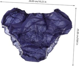 Ropa interior desechable para mujer Calzoncillos no tejidos azules Esenciales de viaje portátiles ligeros - Product Image 1