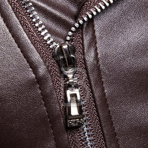 Veste en cuir sur mesure, couleur unie, veste en cuir pour homme, respirante, streetwear, veste d'hiver pour homme - Product Image 5