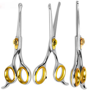 Ciseaux de toilettage pour chiens de qualité supérieure (ciseaux de coupe de cheveux à poignée antirouille en acier inoxydable avec pointe de sécurité Style classique Couleur personnalisée) - Product Image 5