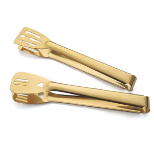New Dilwala Gold Tong for Kitchen Cooking and Serving Premium Gold Plated Dilwala Tong for <b>Home</b> and Restaurant Use - Product Image 4