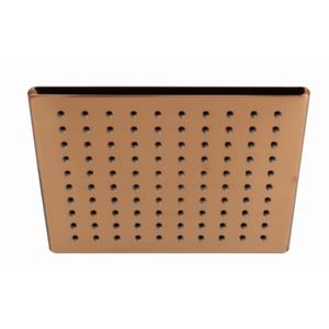 Pomme de douche de pluie carrée moderne en laiton, finition or rose, 25 GPM, montage mural au plafond, achat en gros, livraison mondiale - Product Image 6