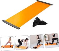 Tapis de glisse fitness de taille adaptée, planche de glisse d'exercice sécurisée pour l'équilibre, avec déflecteurs en PP, durable, résistant à l'abrasion pour la maison