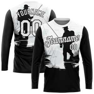 Jersey de pesca al aire libre de manga larga, sublimación personalizada, transpirable, ligero, de secado rápido, rendimiento, camisas de pesca al por mayor - Product Image 1